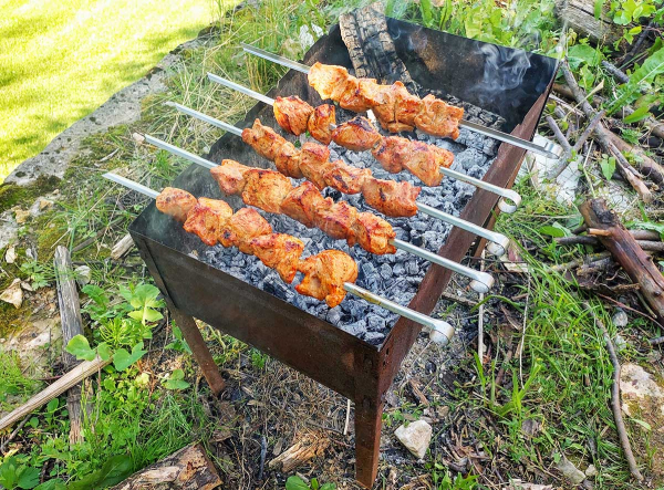 Шашлык с соевым соусом