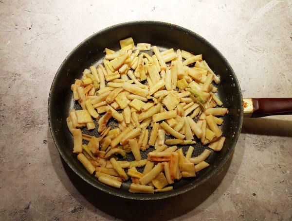 Жареная стручковая фасоль