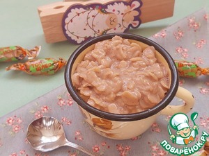 Ореховая каша из ячменных хлопьев "Топ-шлёп"