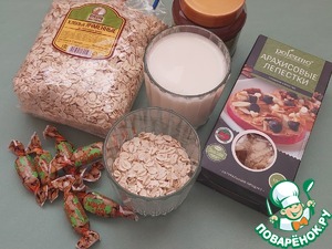Ореховая каша из ячменных хлопьев "Топ-шлёп"
