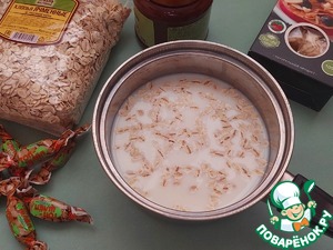 Ореховая каша из ячменных хлопьев "Топ-шлёп"