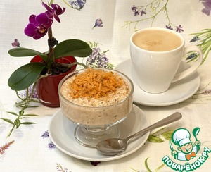 Ночная овсянка с морковью