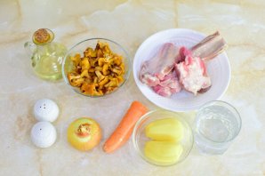 Грибной суп из лисичек