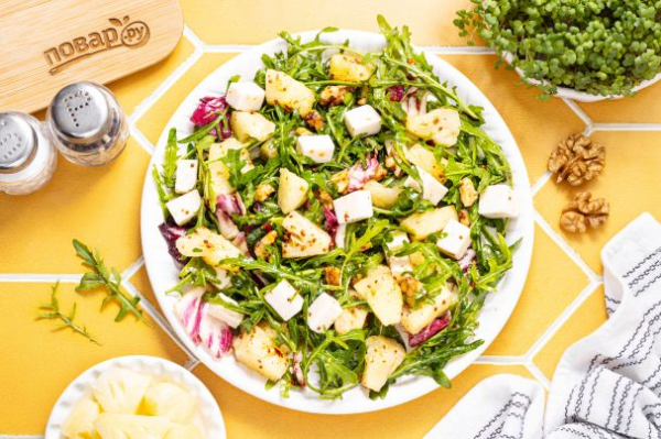 Салат с ананасом и сыром Салат с ананасом и сыром