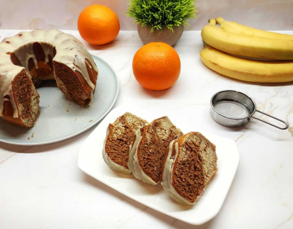 Шоколадно-банановый кекс Шоколадно-банановый кекс